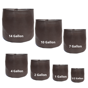 Down N Dirty Grow Bag Series: 1/2, 1, 2, 4, 7, 10, 14 gallon