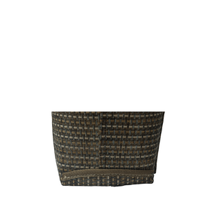 M1201L Medium Grass Weave Design Green Colored Tote