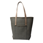 LG1301L Large Grass Weave Design Green Colored Tote