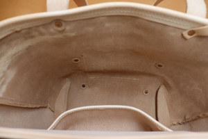 Natural Veg Tan Leather Tote Bag with Veg Tan Straps (Handles) 105